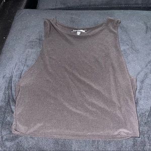 No sleeve Black CropTop